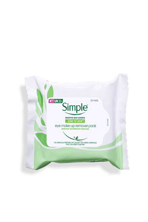 Simple Kind To Skin Eye Make Up Remover Pads – 30 Pads