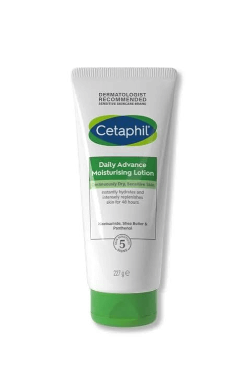 Cetaphil Daily Advance Moisturising Lotion Continuously Dry Sensitive Skin 227g