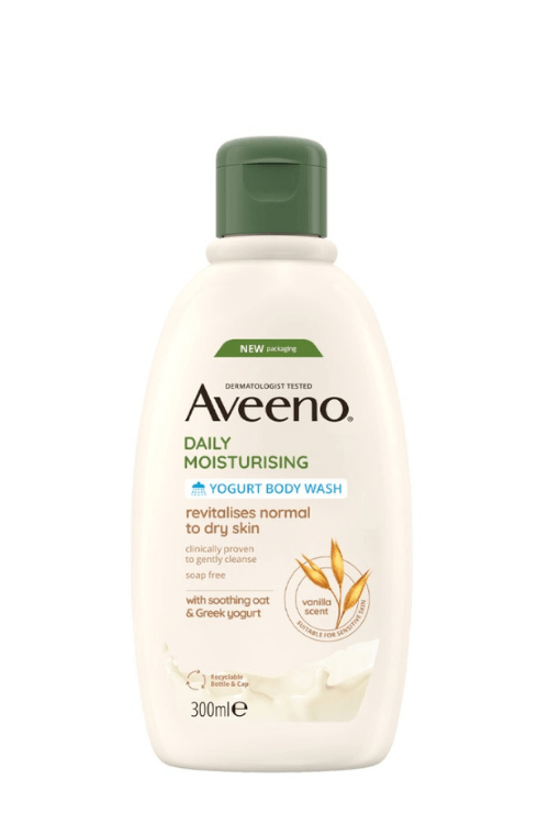Aveeno Daily Moisturizing Yogurt Body Wash with Vanilla & Oat Scent 300ml