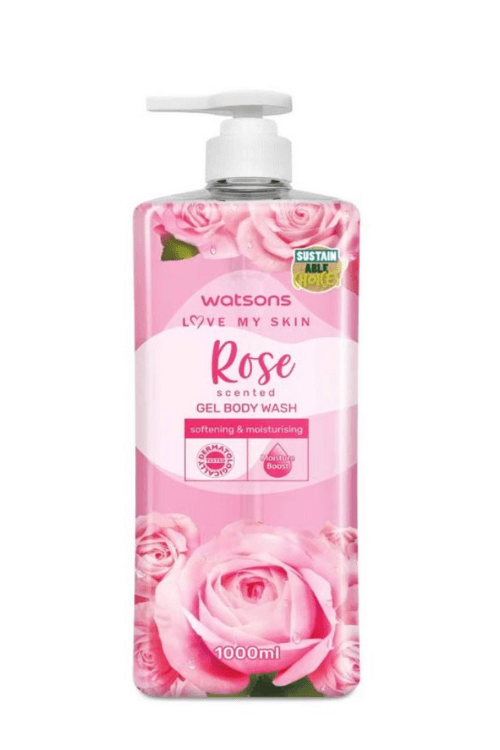 Watsons Love My Skin Rose Scented Gel Body Wash 1000ml